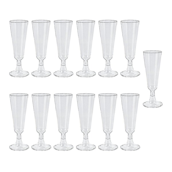 (Specialerbjudanden!) 60 st 150ml engångs champagneglas i plast, rödvinglas, vinglas, fest ZUAN