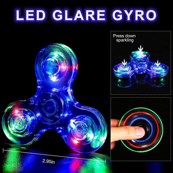 (Arbejdernes Dag-kampagne!) Lysende LED Fidget Spinner K K