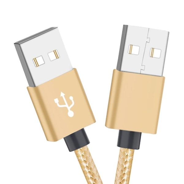 0,25/0,5/1,5/3/2m Usb2,0 hane till hane USB kabel höghastighetsdataöverföringssladd Jikaix 3M Grey 1.5 m Grey