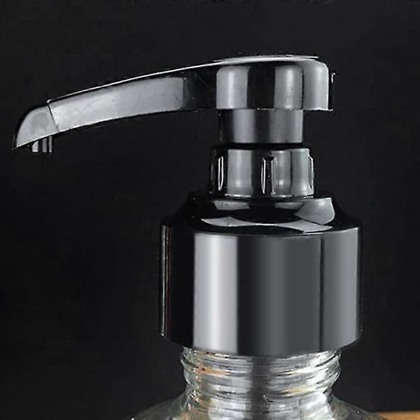 4 stk. Kaffe 1 Liter Dispenser Sirupspumpe Sort Væskedispenser Til Monin Sirup 10ml Juiceflaskedispenserpumpe