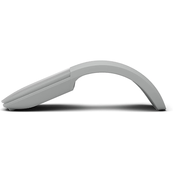 Microsoft Arc Mouse - Bluetooth-hiiri PC:lle, kannettaville tietokoneille, yhteensopiva Windowsin, Macin, Chrome OS:n kanssa (ohut, kevyt, kannettava, taktinen) - Valkoinen