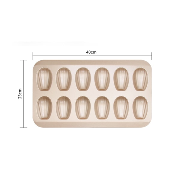 Fransk Brød Bageform Madeleine Kage Non-Stick Bageform 12 Ens Kage Brød Bageværktøjer