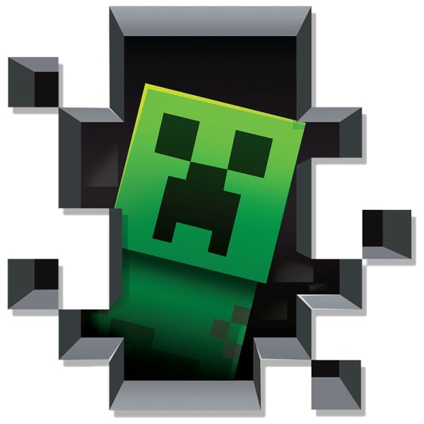 Creeper väggdekal, Minecraft springer iväg