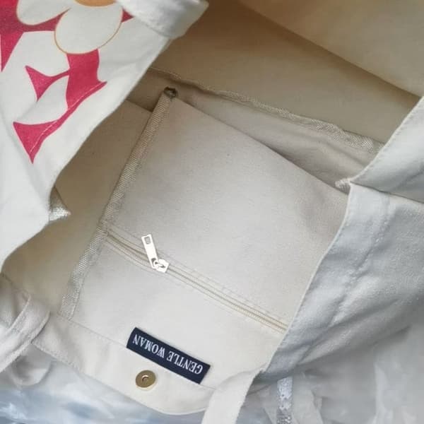 Damväska Canvas Tote Bag Messenger Bag