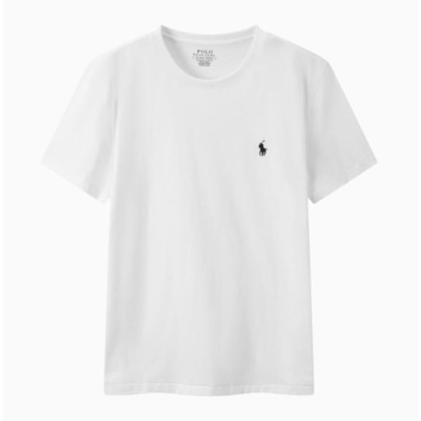 (Specialtilbud!) Polo Ralph Lauren T-shirt Herre Bomuld Kortærmet Rundhals Pullover Tee Toppe Hvid 2XL White