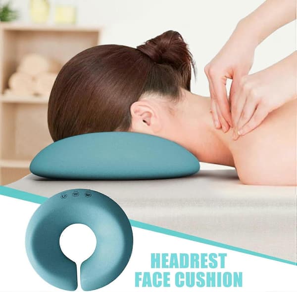 Massage Nackstöd med Ansiktskudde, Ansiktsvaggkudde, Massage Nackstöd för Säng, Ansiktsmassagekudde, Ansiktskudde blue