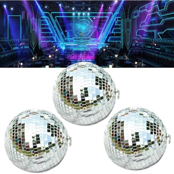 Discokula Spegelboll Dekoration Juldekoration Bröllopsdekoration Silver Hängande Boll för Fest, 4cm Discokula