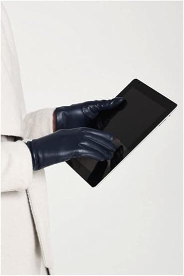 EZ Touch Screen Cashmereforede Læderhandsker til Kvinder