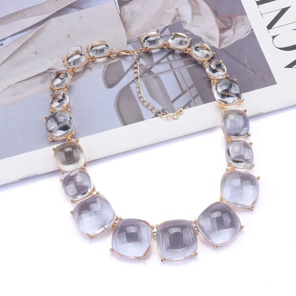 Choker Halsband Dam Smycken VIT VIT white white