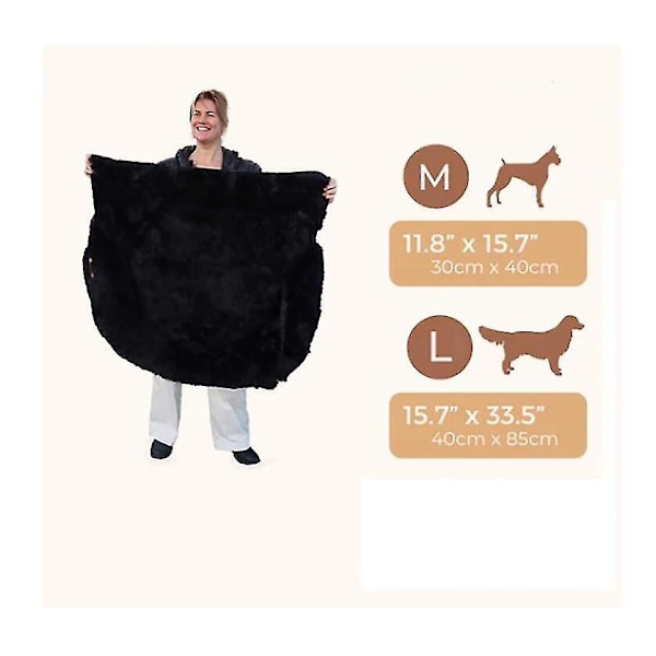 Pelsbarn Skyddande Hundbädd för Bil, Lugnande Hundbädd för Bil, Tvättbart Hundstolsöverdrag