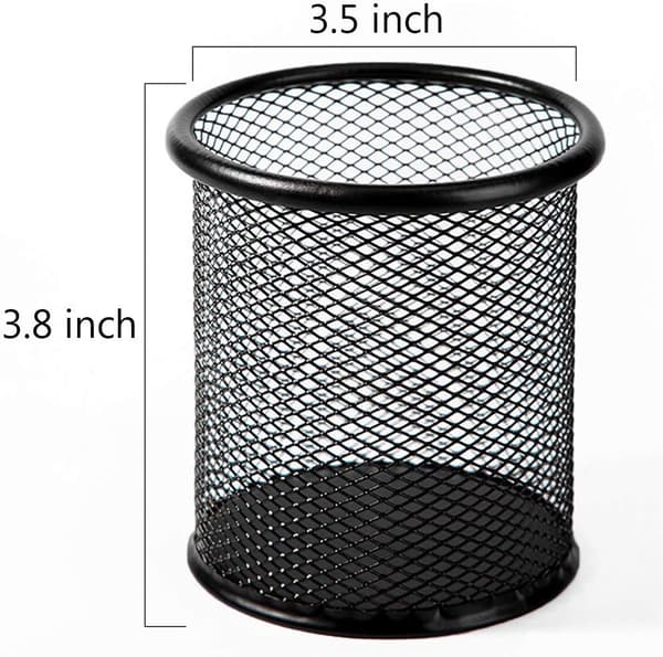Elegant trådnet penholder til skrivebord, solid letvægtskonstruktion i militærkvalitets aluminium til kontor og hjemmebrug
