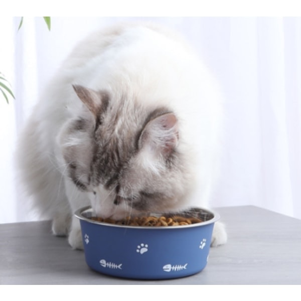 CQBB Kattskål, väggmonterad kattmatskål, kattmat och vattenskål