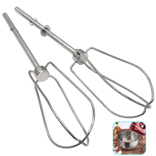 W10490648 Håndmixer Turbo Piskeris til KitchenAid Mixer Erstatning - Bland Supper, Smoothies, Shake silver