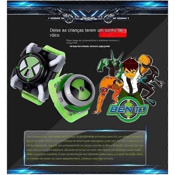 Ben 10 Omnitrix Ur Figur Legetøj Dai Watch Omnitrix Ben10 Ben 10 Actionmodel Børneur Gave - Perfekt light green