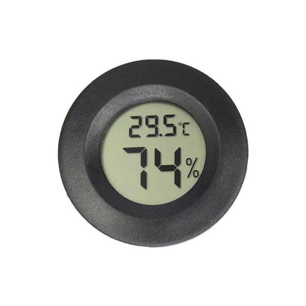 Svart Mini Hygrometer, 4-pakning Liten Digitalt Termometer Hygrometer