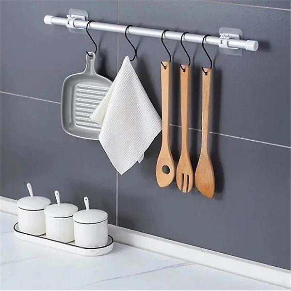 2-pakning gardinstangholdere selvklebende - Holder for gardiner hvit
