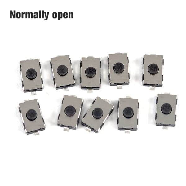 10 stk. 3*6*2.5 NO NC Mikrokontakter Trykknapper Switch Blød Sort