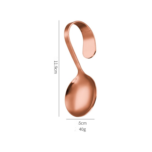 Kaareva Kahva Lusikka Annoslusikat ROSE GOLD PYÖREÄ PYÖREÄ Rose Gold Rose Gold Circular-Circular
