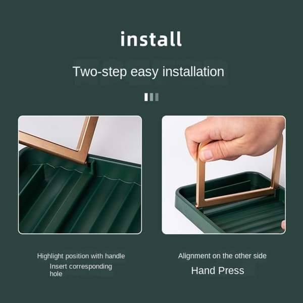 2 STK. Skeholder Grydelågsholder GRÅ gray