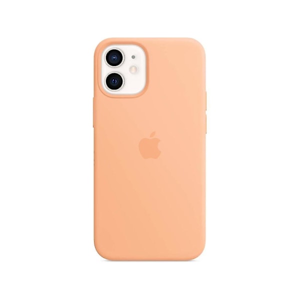 Silikonskal med MagSafe för iPhone 12 M Begonia Pink