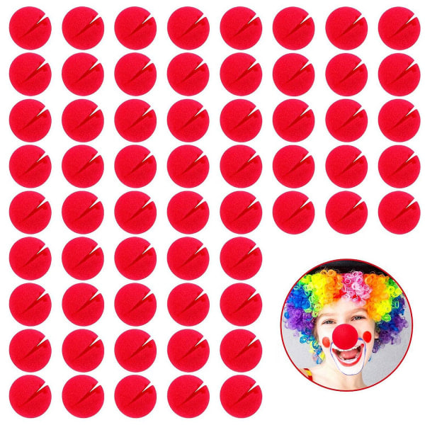 60 stykker Røde Clown Nese Cosplay Nese Skum Nese for Jul Karneval