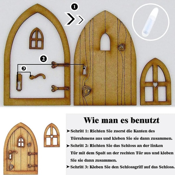 1:12 Dockhus, tomtedörr julset, tomtehusdekor