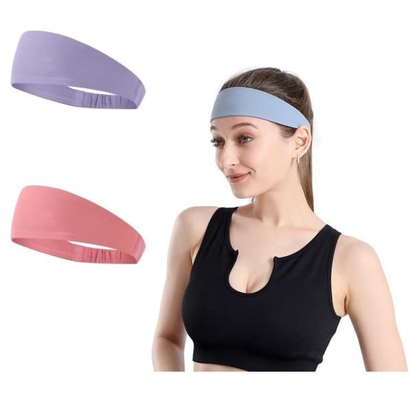 Fitness Pandebånd Stretch Svedbånd LYSEGRÅ Light Gray