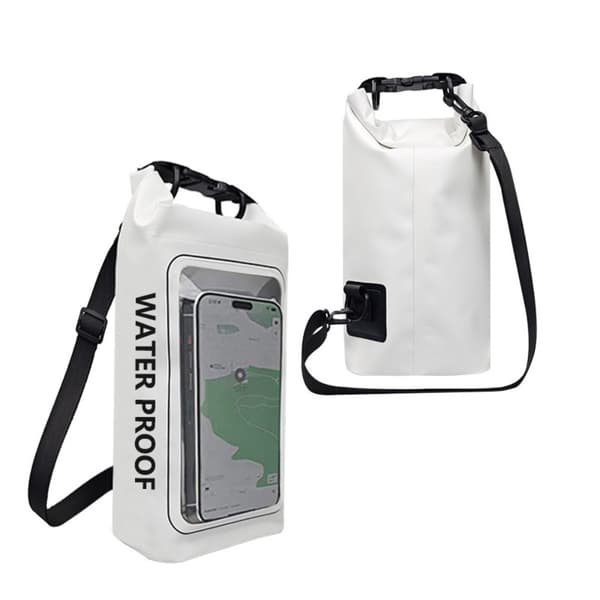 2L Vattentät Väska för Simning Messenger Bag VIT VIT White White
