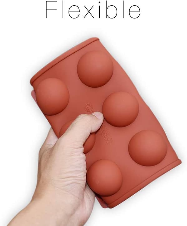15-hulls Halvkule Silikonform, 3-pakks Bakeware for å lage Sjokolade, Kake, Gele, Kuppel Mousse