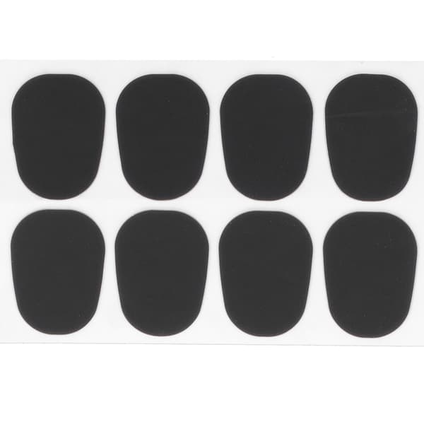 40 stk. munnstykke lapper pads tilbehør for alt/tenor saksofon klarinett svart 0,8 mm