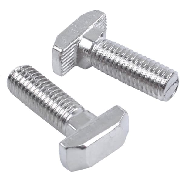 M8 Gänga T-spår Drop-In Stud Glidande Skruv Bult Silverton 5st