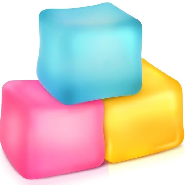 Schylling Nice Cube NeeDoh Stressbold - Sensoriske Legetøj, Angst- og Stresslindring - Superior-Xin