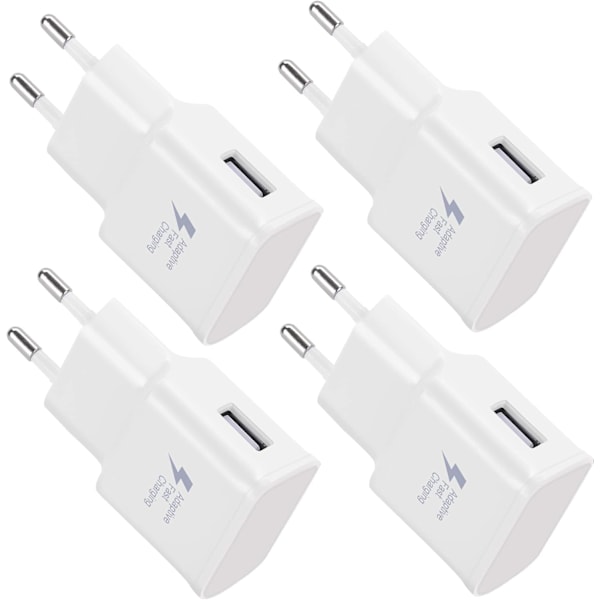4-pack 5V-2A USB-strömadapteruttag Universal snabbladdning