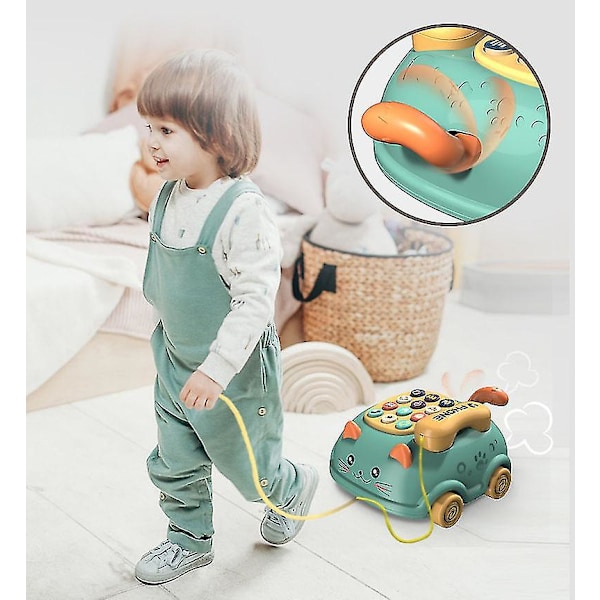 (Spesialtilbud) Babytelefon Leke Pedagogisk Leke Lys Musikk Leke Multifunksjonell Leke Gaver