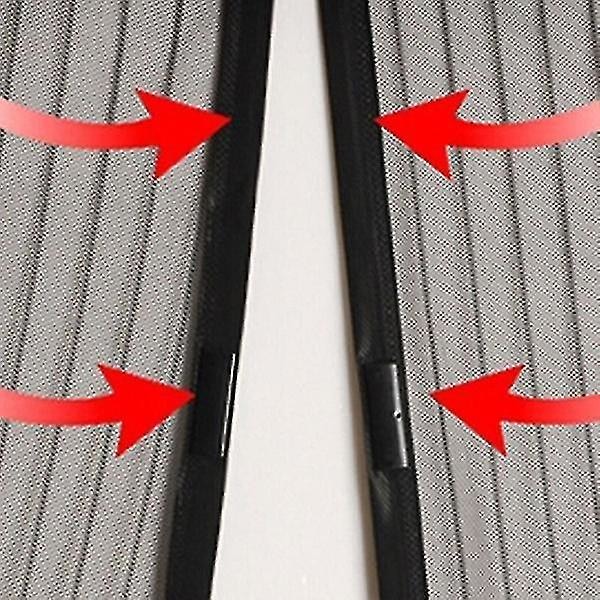 Insektsnet Dør 100x210 Insektbeskyttelse Hvid Magnet Myggenet Hvid