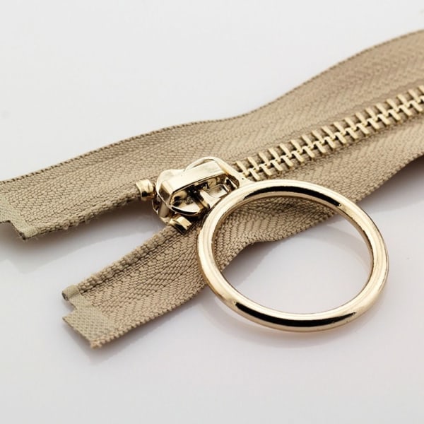 Metall Blixtlåsjacka Långa Dragkedjor KHAKI 90CM khaki 90cm