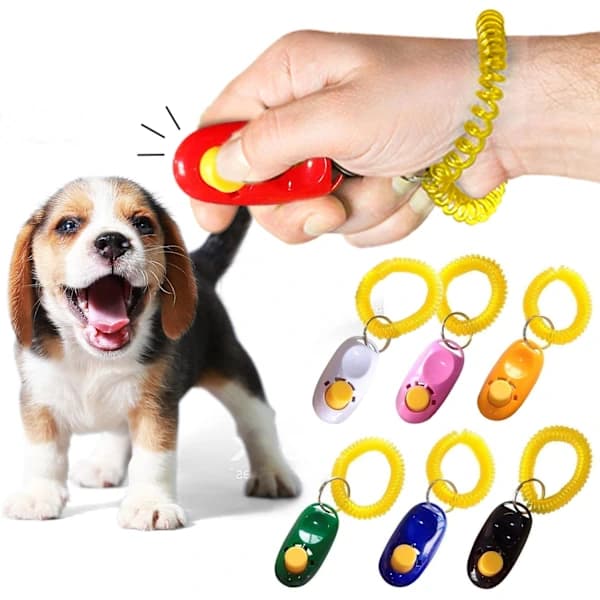 Dog Clicker with Wrist Strap - Colorful and Practical, Simple and Effective