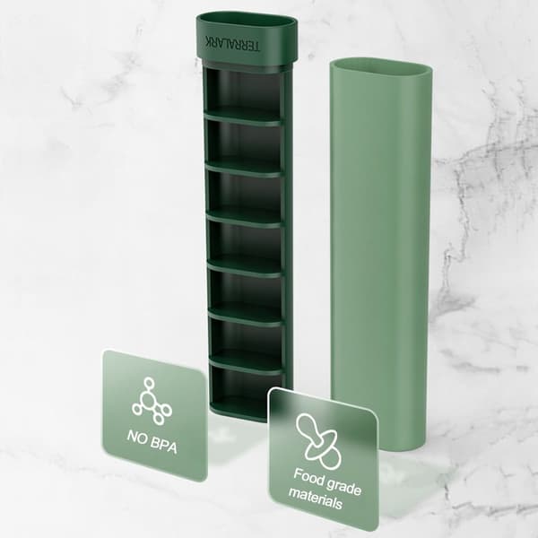 Pillerask Medicinförvaringsfodral GRÖN green