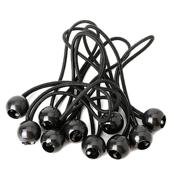 50 stk. Telt Elastiske Bolde Stropper Plastik Kuglehoved Bungee Snore Trampolin Bagagestropper Teltbinding