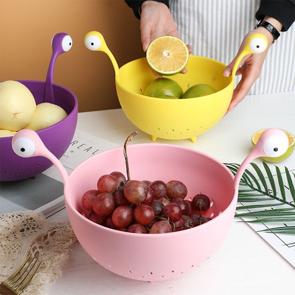BPA-fri Plast Sil för Att Hälla Av Pasta, Ris, Grönsaker och Frukt - Pastasil - Ris- och Pastasil Tål Diskmaskin purple