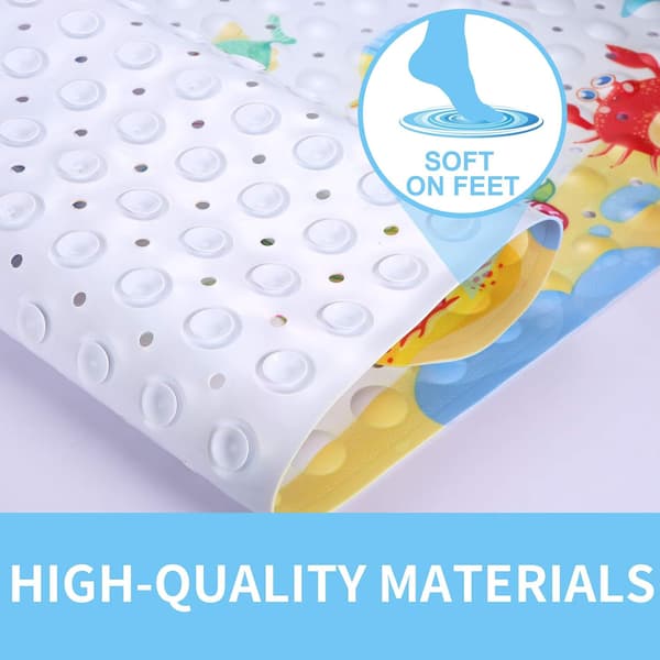 Sklisikker baderomsmatte transparent PVC badekar dusjmatte 100 x 40