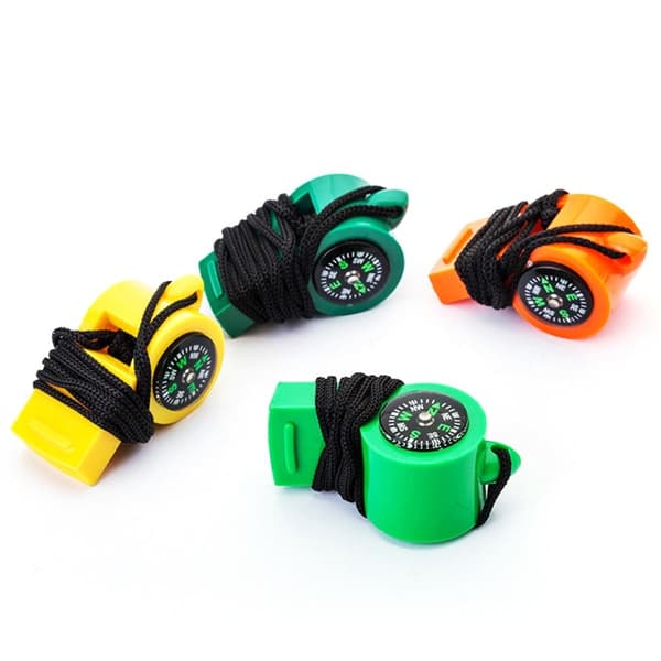 3 stk. Multifunksjonsfløyte 2i1 Kompass 3 3 3 3
