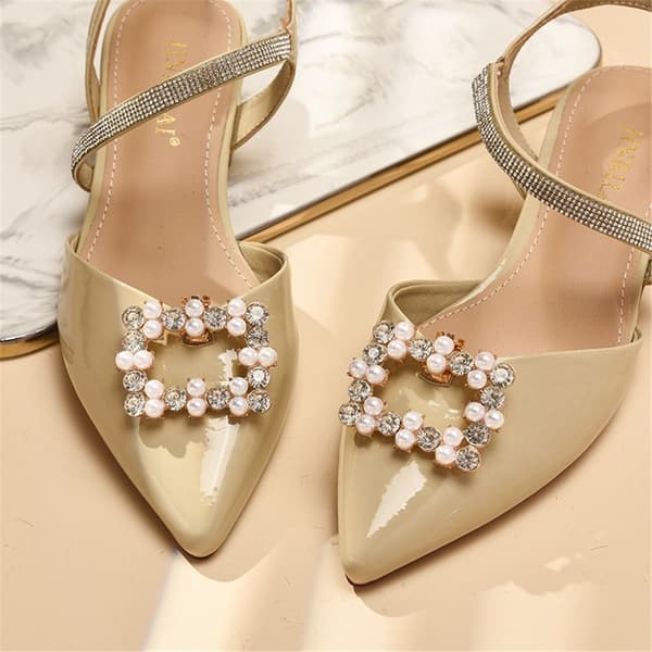 2 stk. Skoklips Charm Spenne GULL CC gull gold C-C