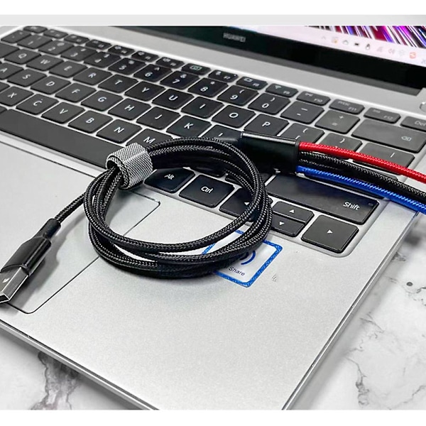 4-in-1 Latauskaapeli Datalina 3A Johto iPhone Samsung Android Micro-USB Lightning Portille
