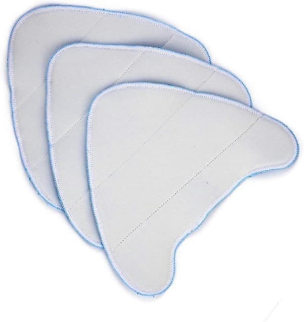 Udskiftningsmoppepuder til Vax dampmoppe, 3-pak vaskbar mikrofiber Kompatibel med S7/S86-SF-C & flere