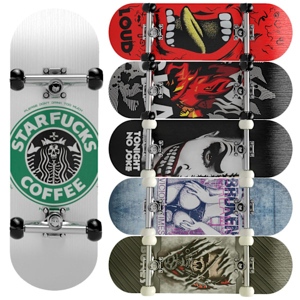Nyt Professionelt Fingerboard Skateboard, Trædæk Leje Hjul Legetøj Gave (8020-5)