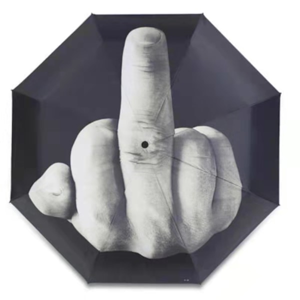 Unik stil langfinger paraply sjov foldbar paraply kreativ langfinger gave