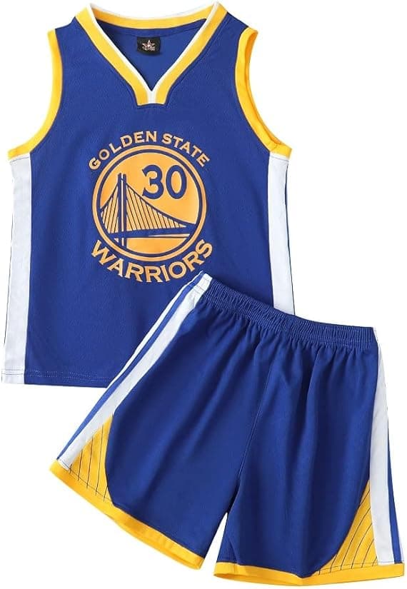 NBA Golden State Warriors Stephen Curry #30 Baskettröja Blå cm v 150