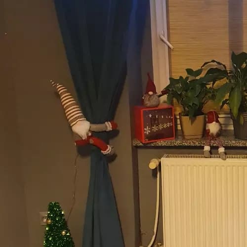 Gardinkrok / Gardinhållare - Jultomte 130