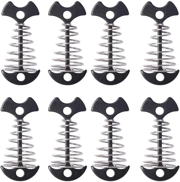 10 pcs Wooden Tent Pegs for Deck, Herringbone Deck Anchor Nails